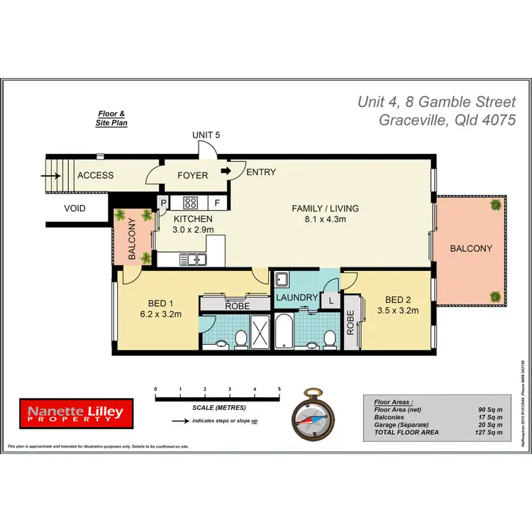 Floorplan of Homely apartment listing, 4/8 Gamble Street, Graceville QLD 4075