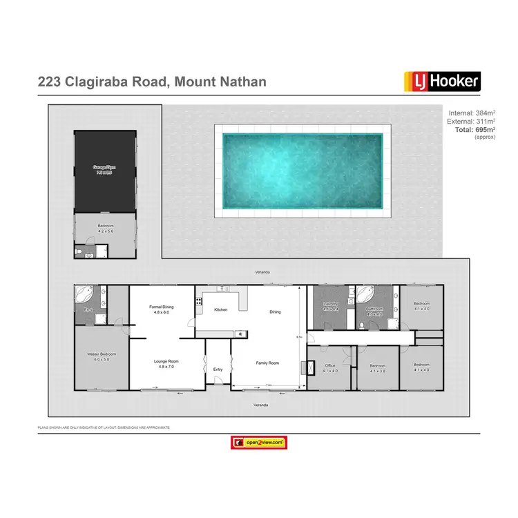 Floorplan of Homely house listing, 14 Thendara Drive, Mount Nathan QLD 4211