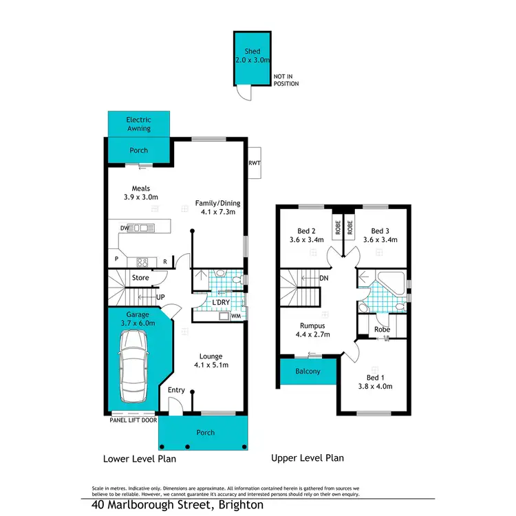 Floorplan of Homely house listing, 40 Marlborough Street, Brighton SA 5048