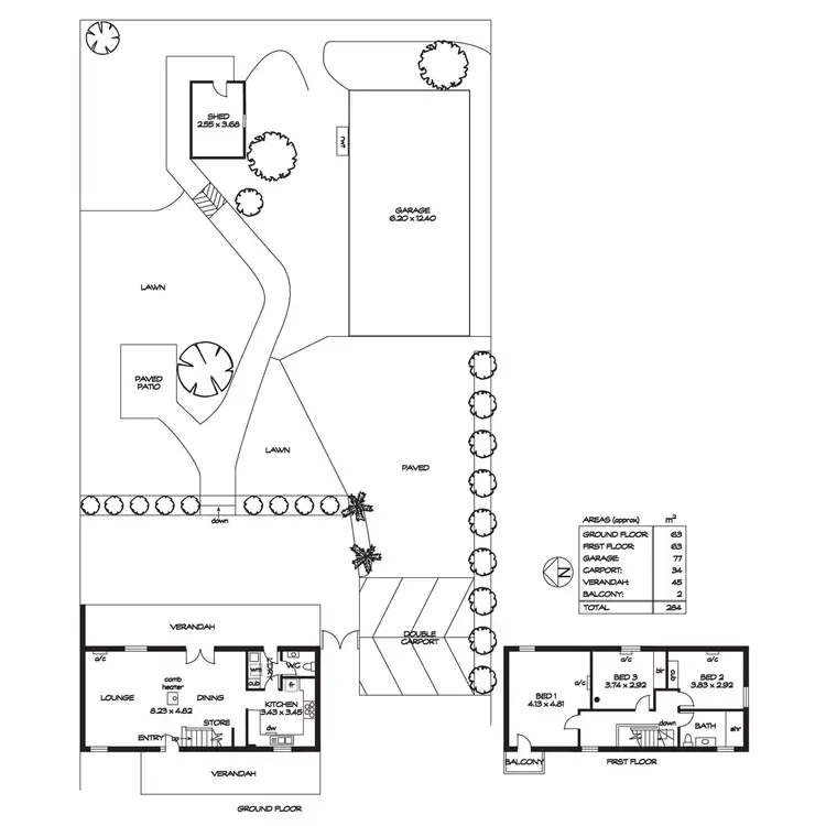 Floorplan of Homely house listing, 37A Nioka Road, Dernancourt SA 5075