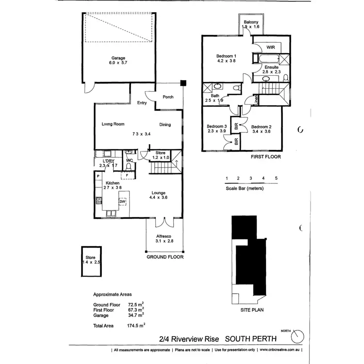 Floorplan of Homely townhouse listing, 2/4 River View Street, South Perth WA 6151