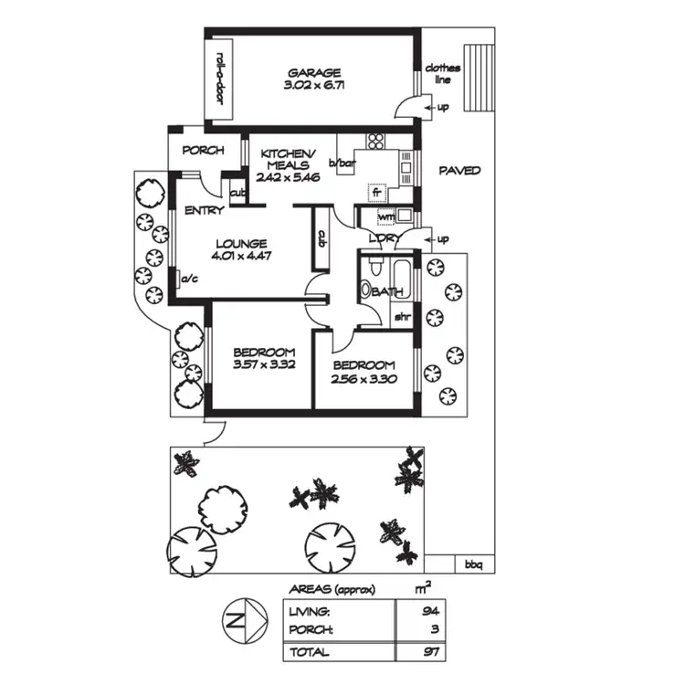 Floorplan of Homely unit listing, 2/2C Barnes Avenue, Magill SA 5072