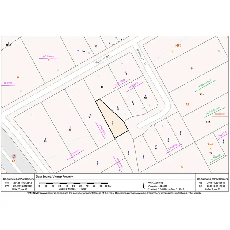 Floorplan of Homely house listing, 9 Redleaf Close, Heathcote VIC 3523