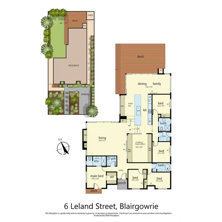 Floorplan of Homely house listing, 6 Leland Street, Blairgowrie VIC 3942