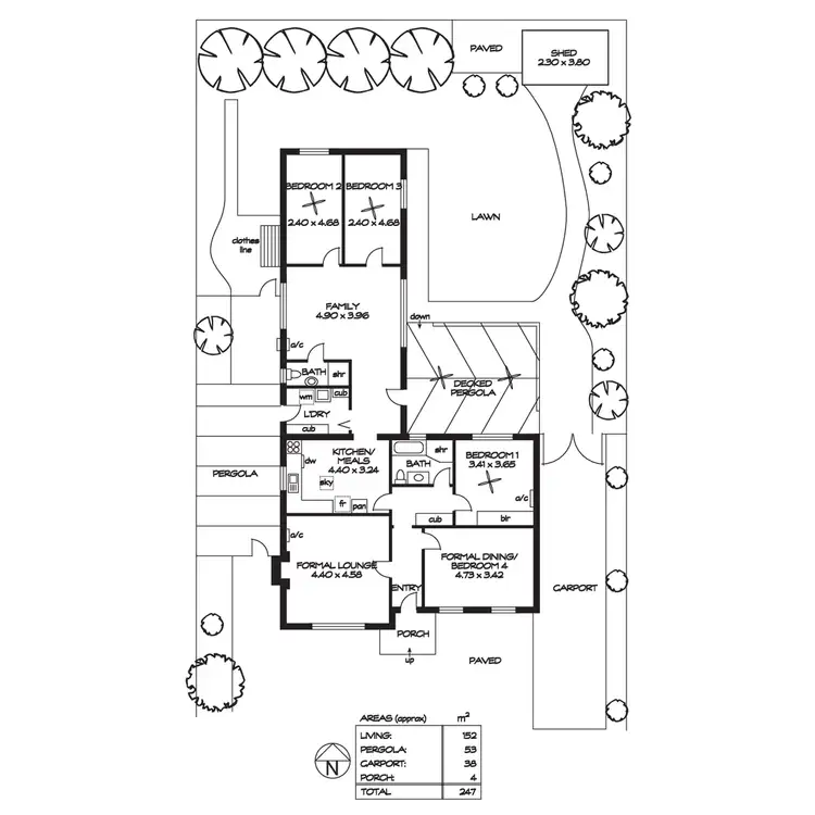 Floorplan of Homely house listing, 17 Spruce Avenue, Warradale SA 5046
