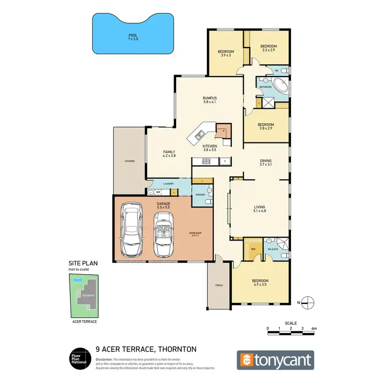 Floorplan of Homely house listing, 9 Acer Terrace, Thornton NSW 2322
