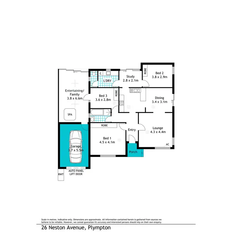 Floorplan of Homely house listing, 26 Neston Avenue, Plympton SA 5038