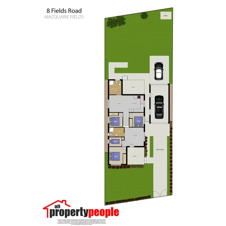 Floorplan of Homely house listing, 8 Fields Road, Macquarie Fields NSW 2564