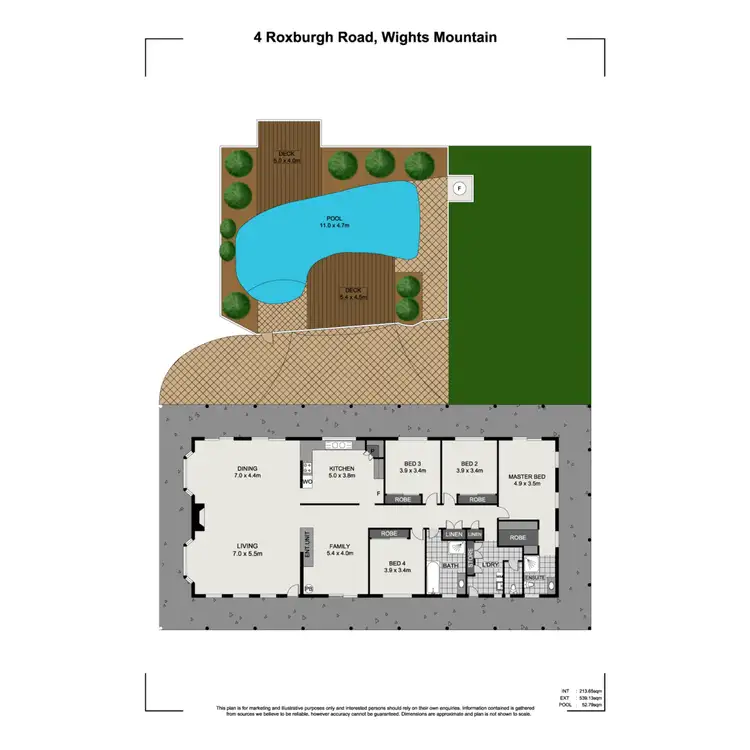 Floorplan of Homely house listing, 4 Roxburgh Road, Wights Mountain QLD 4520