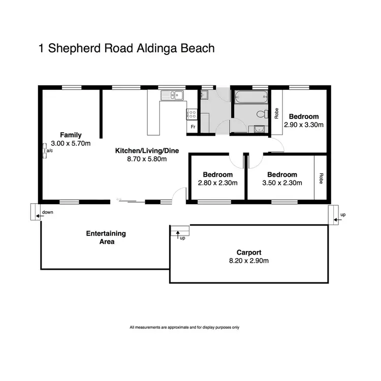 Floorplan of Homely house listing, 1 Shephard Road, Aldinga Beach SA 5173