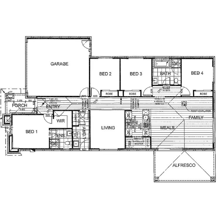 Floorplan of Homely house listing, 16 Mitchell Drive, Traralgon VIC 3844