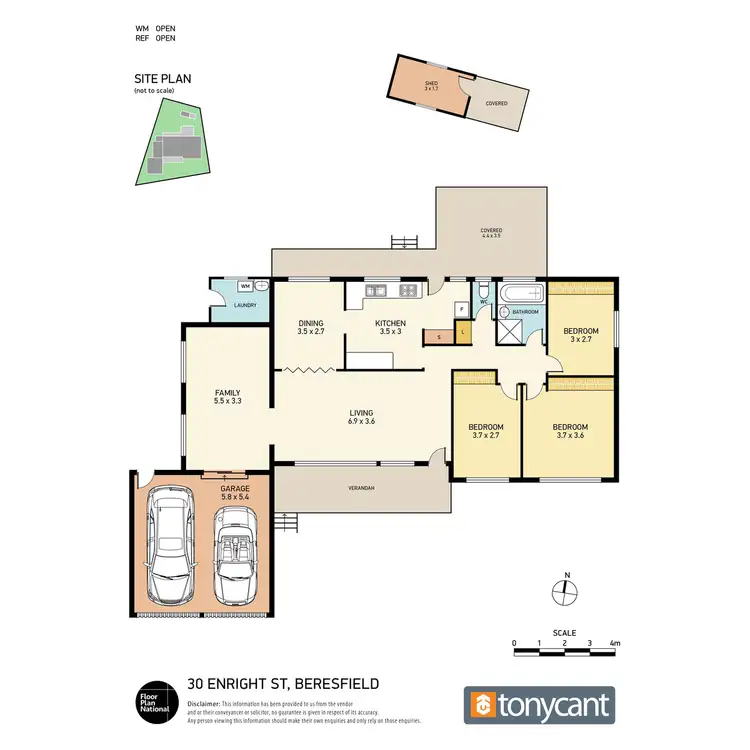 Floorplan of Homely house listing, 30 Enright Street, Beresfield NSW 2322