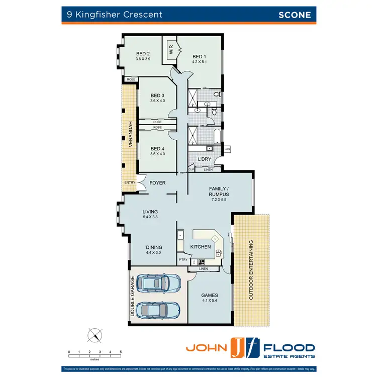 Floorplan of Homely house listing, 9 Kingfisher Crescent, Scone NSW 2337