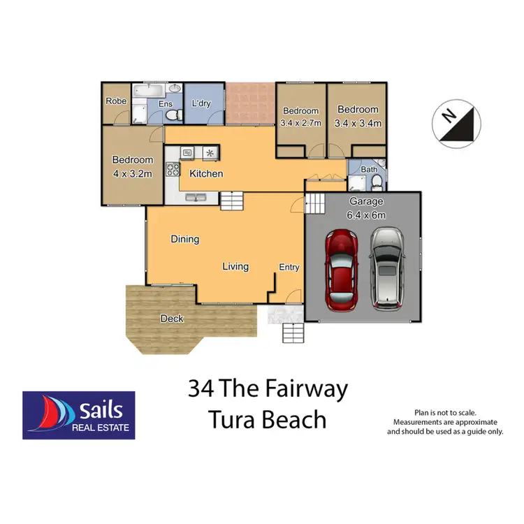 Floorplan of Homely house listing, 34 The Fairway, Tura Beach NSW 2548