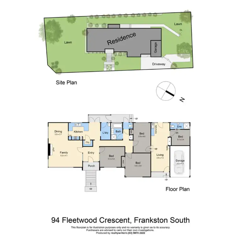 Floorplan of Homely house listing, 94 Fleetwood Crescent, Frankston South VIC 3199