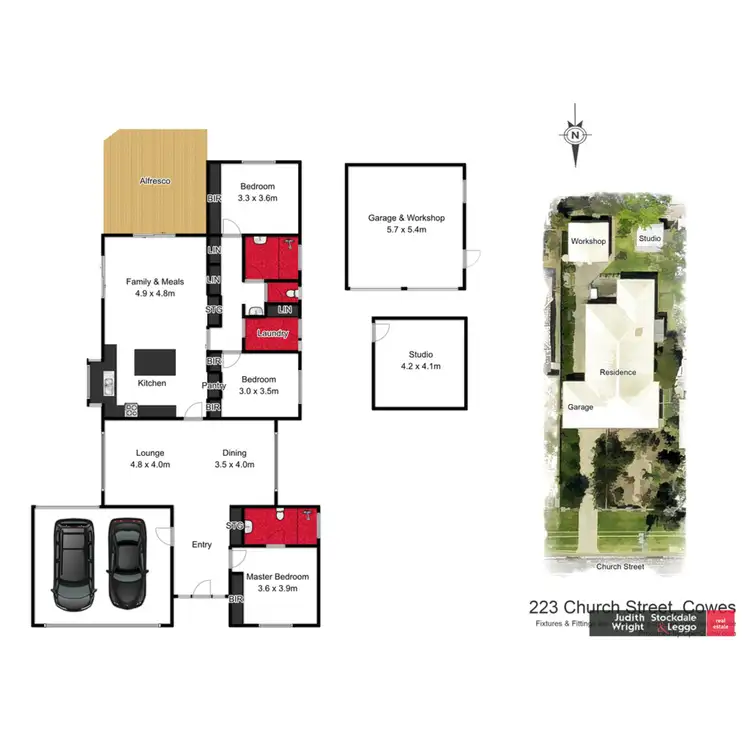 Floorplan of Homely house listing, 223 Church Street, Cowes VIC 3922