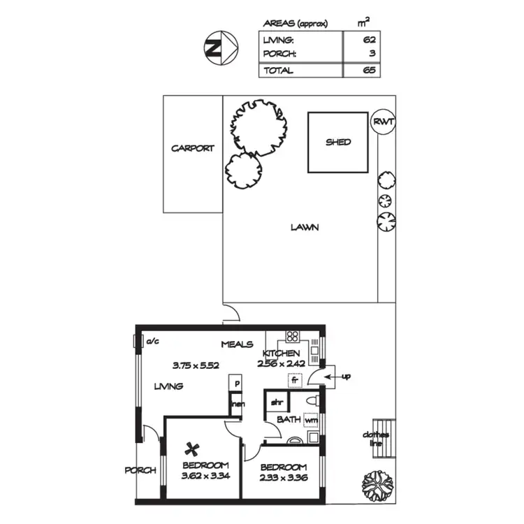 Floorplan of Homely unit listing, 4/12 Robert Avenue, Broadview SA 5083