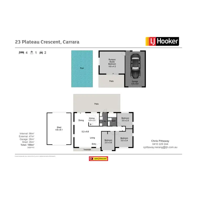 Floorplan of Homely house listing, 23 Plateau Crescent, Carrara QLD 4211