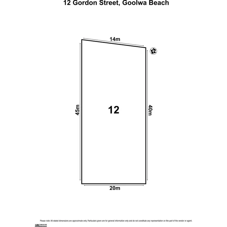 Floorplan of Homely land listing, 12 Gordon Street, Goolwa Beach SA 5214