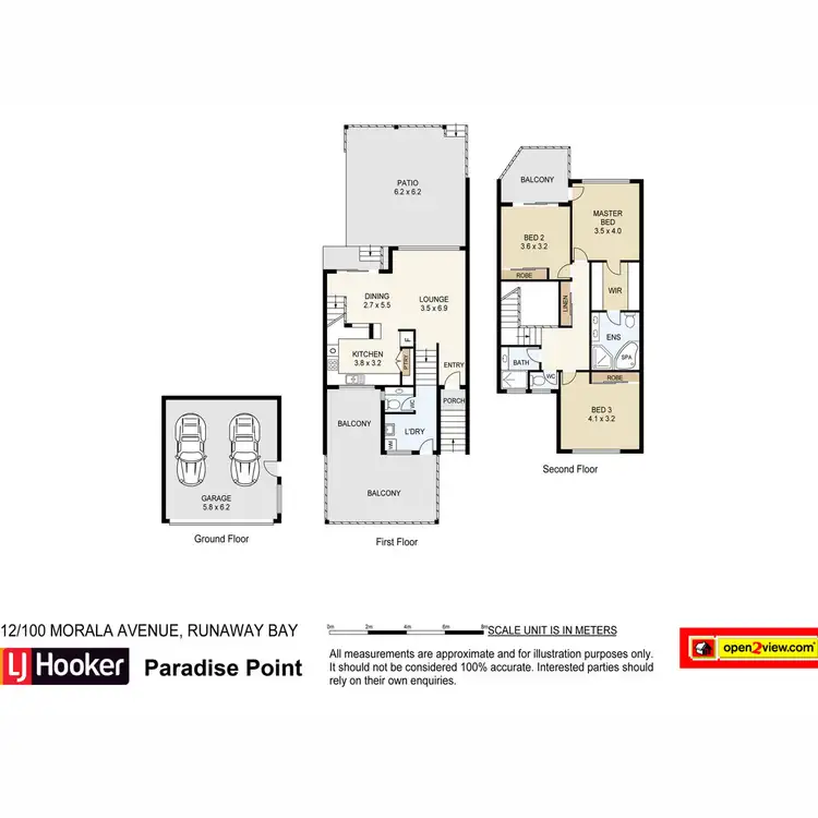 Floorplan of Homely townhouse listing, 12/100 Morala Avenue, Runaway Bay QLD 4216