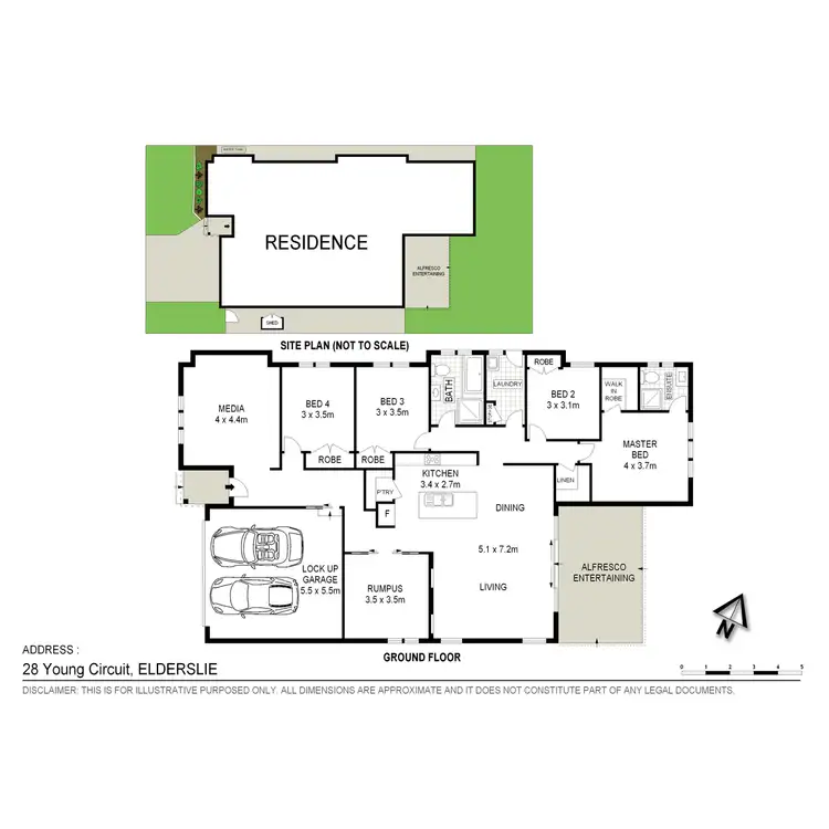 Floorplan of Homely house listing, 28 Young Circuit, Elderslie NSW 2570