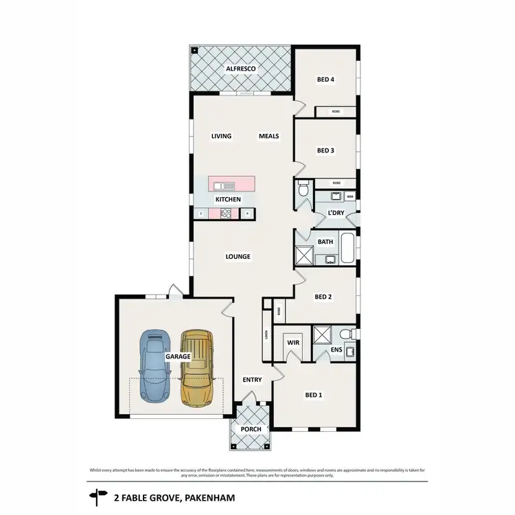 Floorplan of Homely house listing, 2 Fable Grove, Pakenham VIC 3810