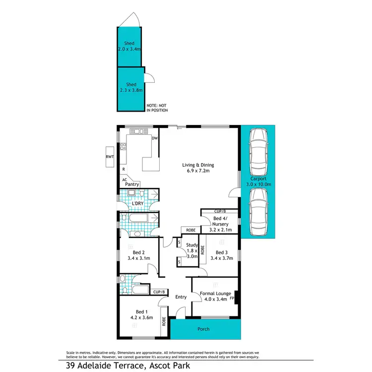 Floorplan of Homely house listing, 39 Adelaide Terrace, Ascot Park SA 5043