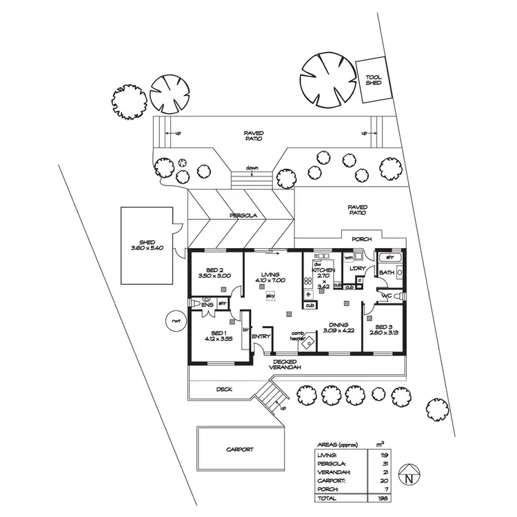 Floorplan of Homely house listing, 11 Gamble Crescent, Hawthorndene SA 5051