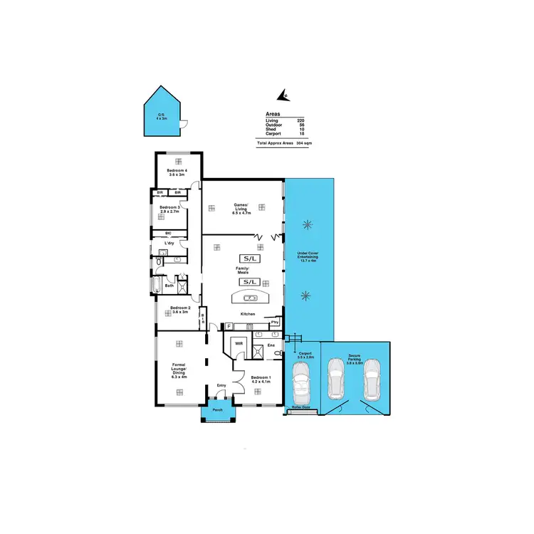 Floorplan of Homely house listing, 3 Mariner Drive, Sheidow Park SA 5158