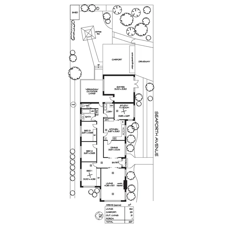 Floorplan of Homely house listing, 59 Linden Avenue, Hazelwood Park SA 5066