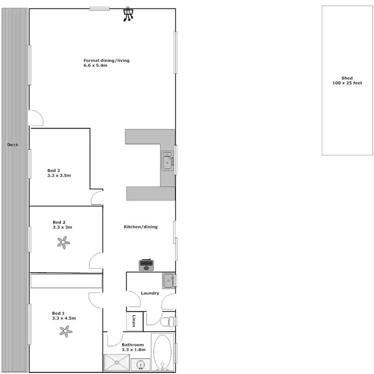 Floorplan of Homely rural property listing, 15 McLeod Lane, Whites Flat SA 5607