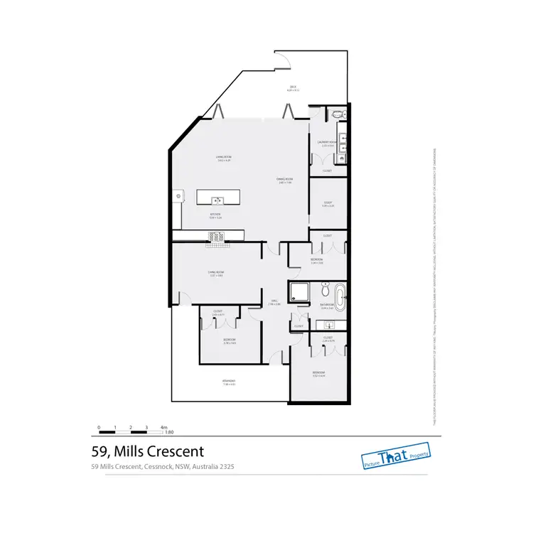 Floorplan of Homely house listing, 59 Mills Crescent, Cessnock NSW 2325