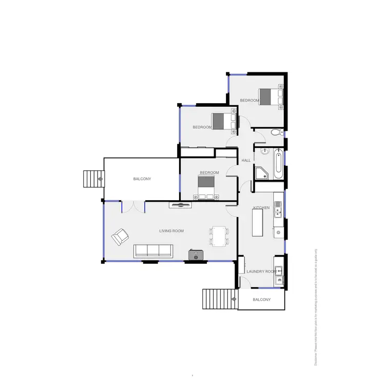 Floorplan of Homely house listing, 16 Thawa Close, Bega NSW 2550