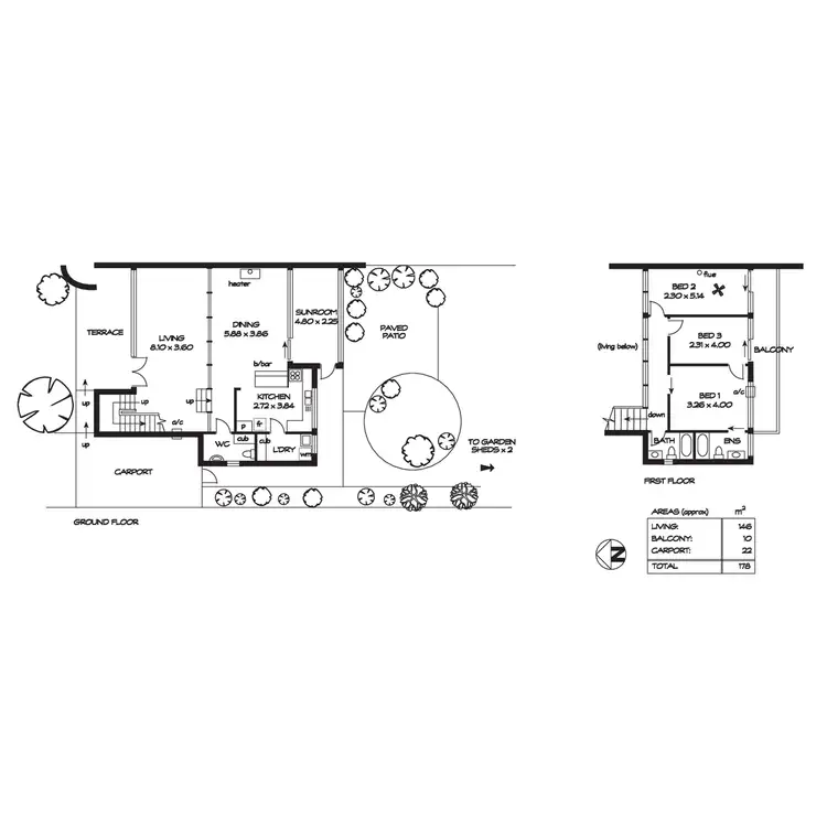Floorplan of Homely house listing, 1/24 Olde Coach Road, Urrbrae SA 5064