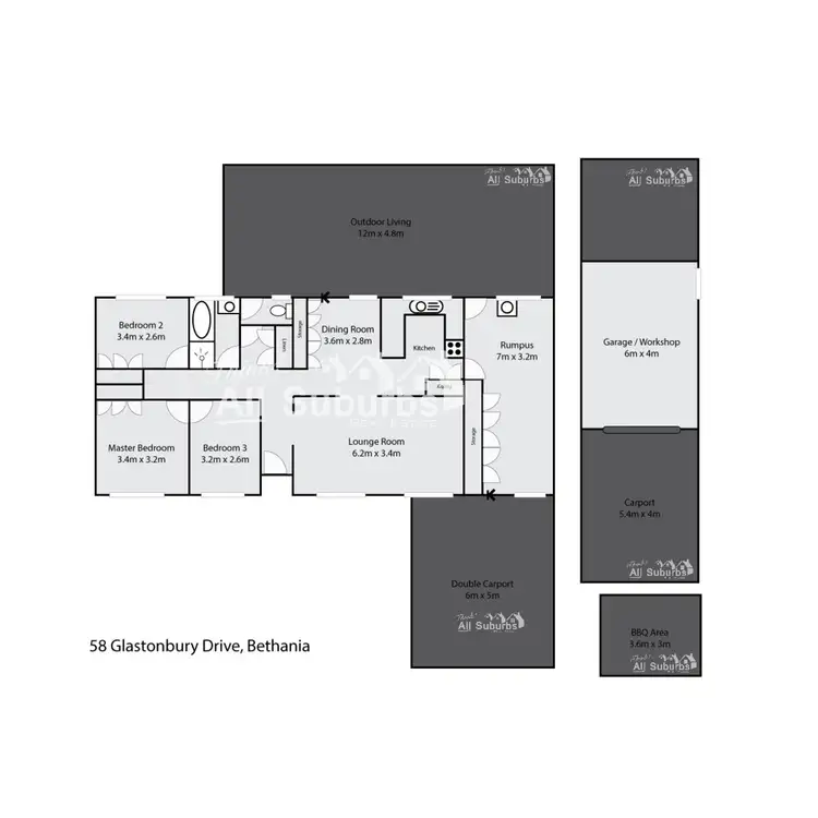 Floorplan of Homely house listing, 58 Glastonbury Drive, Bethania QLD 4205