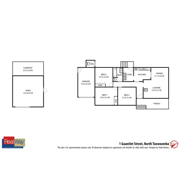 Floorplan of Homely house listing, 1 Gauntlet Street, North Toowoomba QLD 4350
