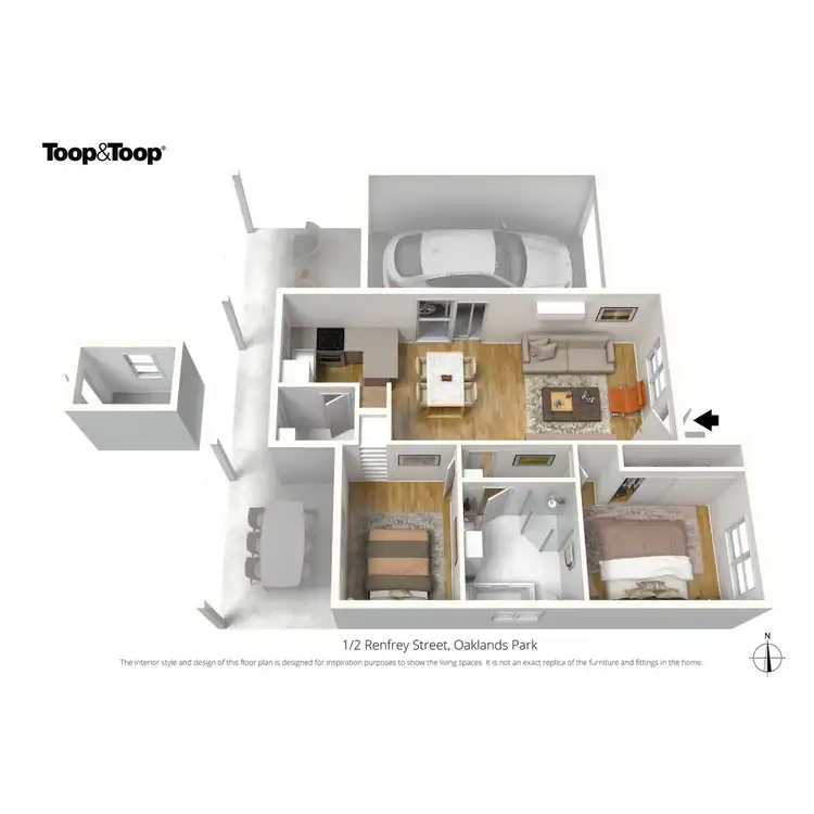 Floorplan of Homely house listing, 1/2 Renfrey Street, Oaklands Park SA 5046
