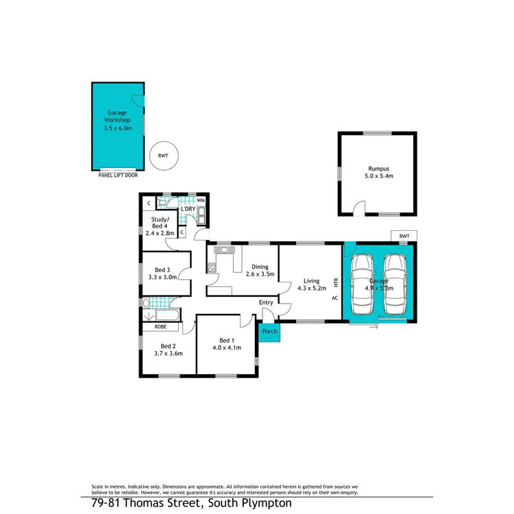 Floorplan of Homely house listing, 79-81 Thomas Street, South Plympton SA 5038