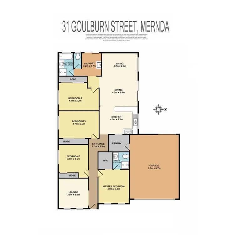 Floorplan of Homely house listing, 31 Goulburn Street, Mernda VIC 3754