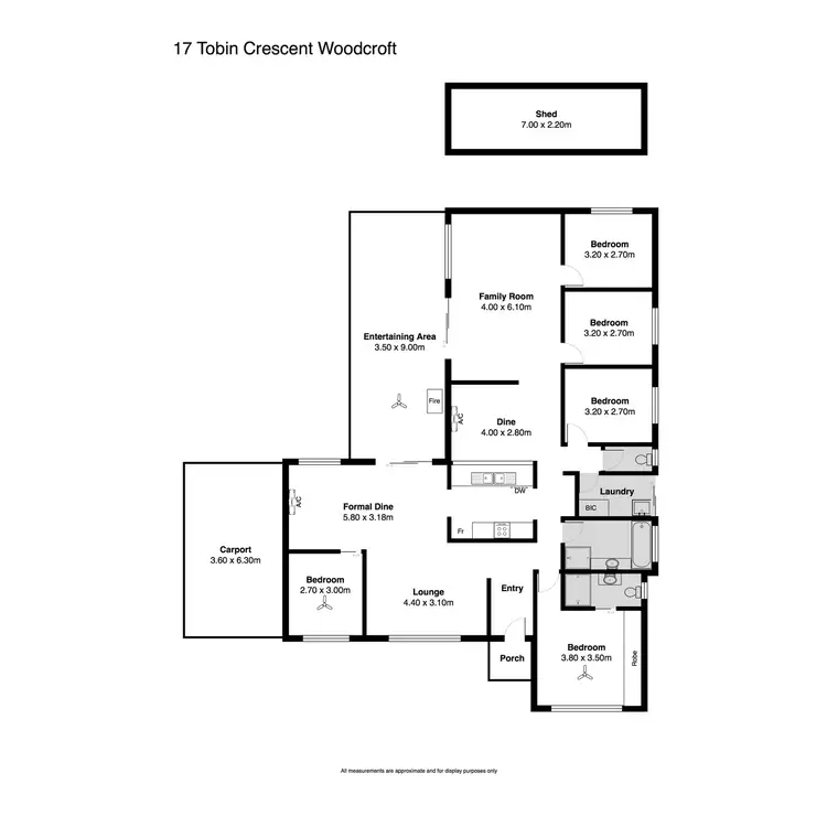 Floorplan of Homely house listing, 17 Tobin Crescent, Woodcroft SA 5162