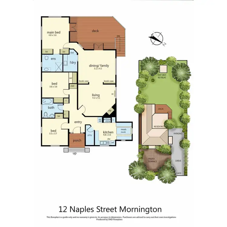 Floorplan of Homely house listing, 12 Naples Street, Mornington VIC 3931