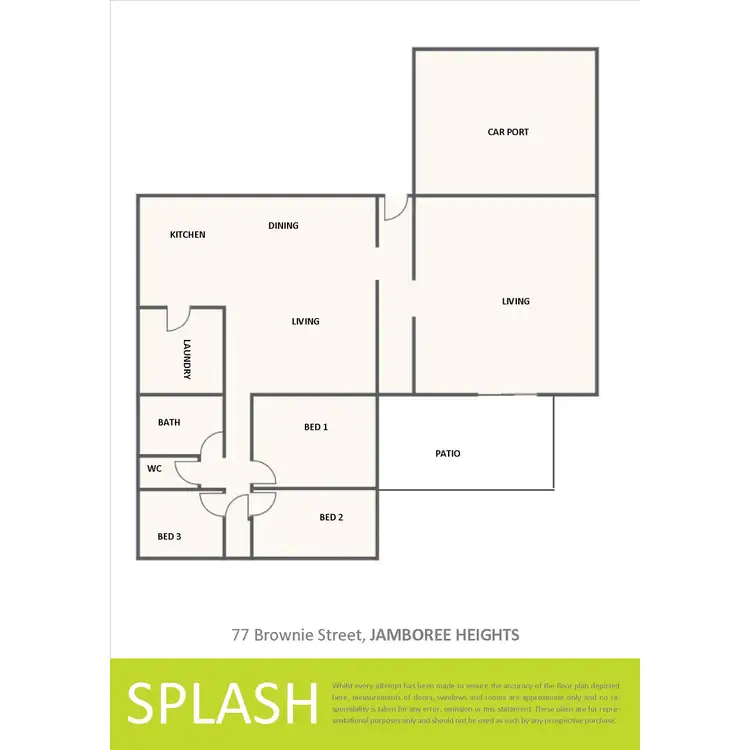 Floorplan of Homely house listing, 77 Brownie Street, Jamboree Heights QLD 4074