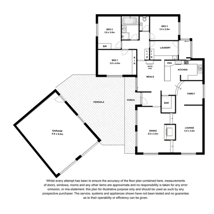 Floorplan of Homely house listing, 3 Ronald Grove, Mount Gambier SA 5290