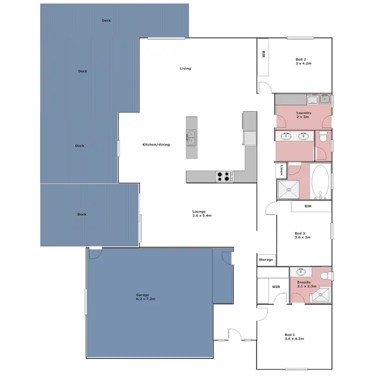 Floorplan of Homely house listing, 4 Topaz Close, Port Lincoln SA 5606