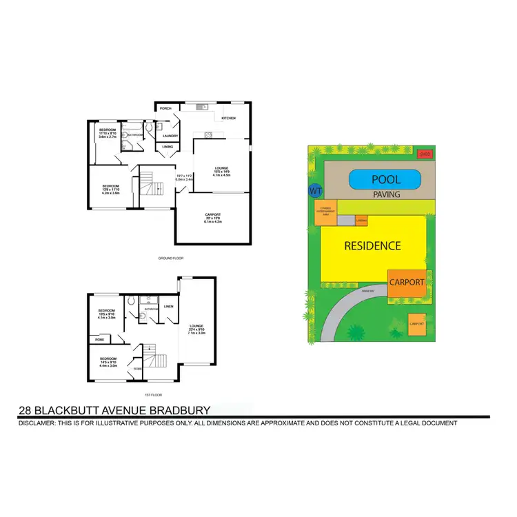 Floorplan of Homely house listing, 28 Blackbutt Ave, Bradbury NSW 2560