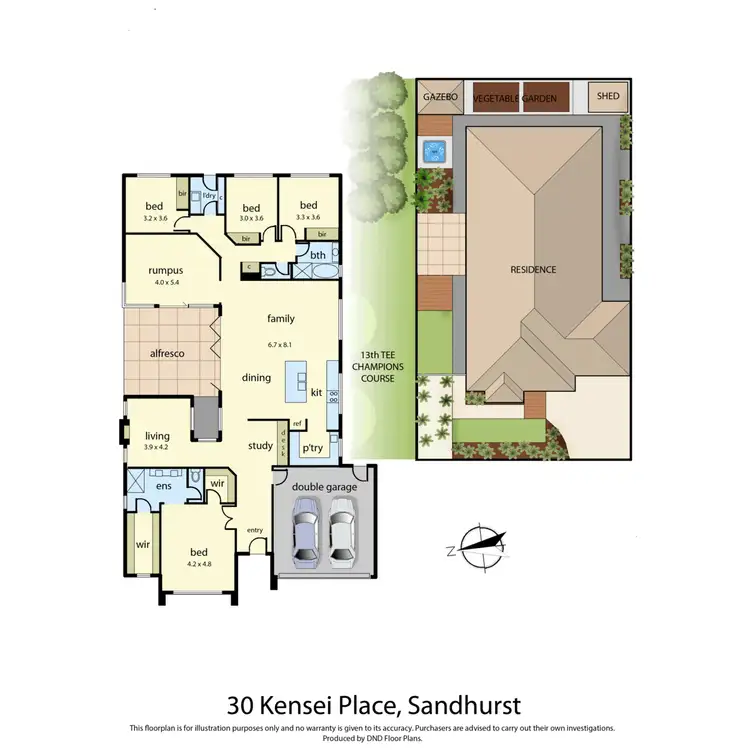 Floorplan of Homely house listing, 30 Kensei Place, Sandhurst VIC 3977