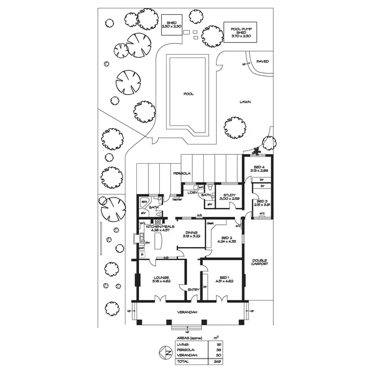 Floorplan of Homely house listing, 23 Wooltana Avenue, Myrtle Bank SA 5064