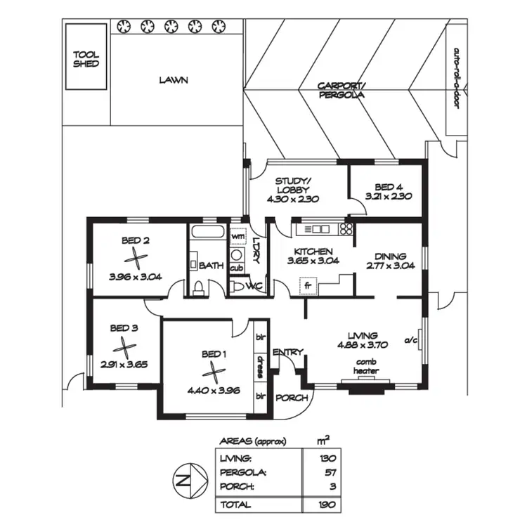 Floorplan of Homely house listing, 10 Netherby Avenue, Plympton SA 5038