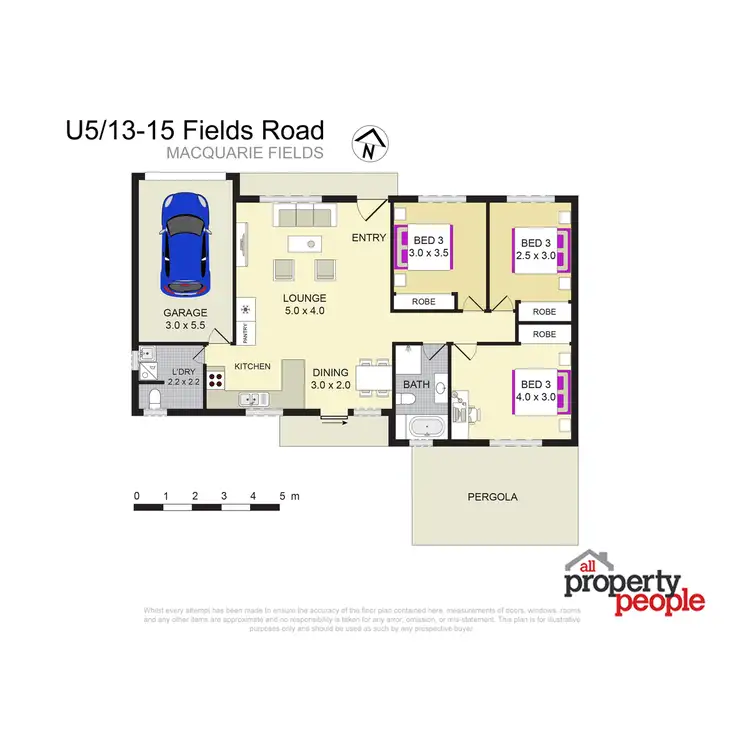 Floorplan of Homely villa listing, 5/13-15 Fields Road, Macquarie Fields NSW 2564