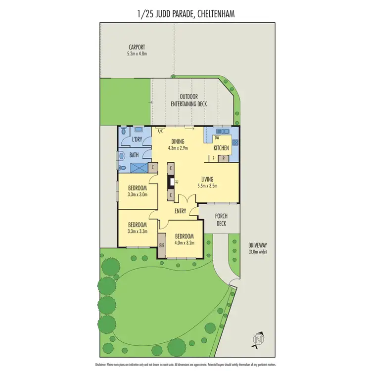 Floorplan of Homely unit listing, 1/25 Judd Parade, Cheltenham VIC 3192